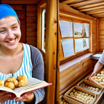 **Image Prompt:** A split-screen image. On the left, a confused person looks at a Slovak grammar textbook filled with declensions. On the right, the same person smiles confidently while ordering "halušky" (Slovakian potato dumplings) at a traditional Slovak "salaš" (shepherd's hut/restaurant). The background should feature rolling hills and a clear blue sky. Focus on warm, inviting colors.